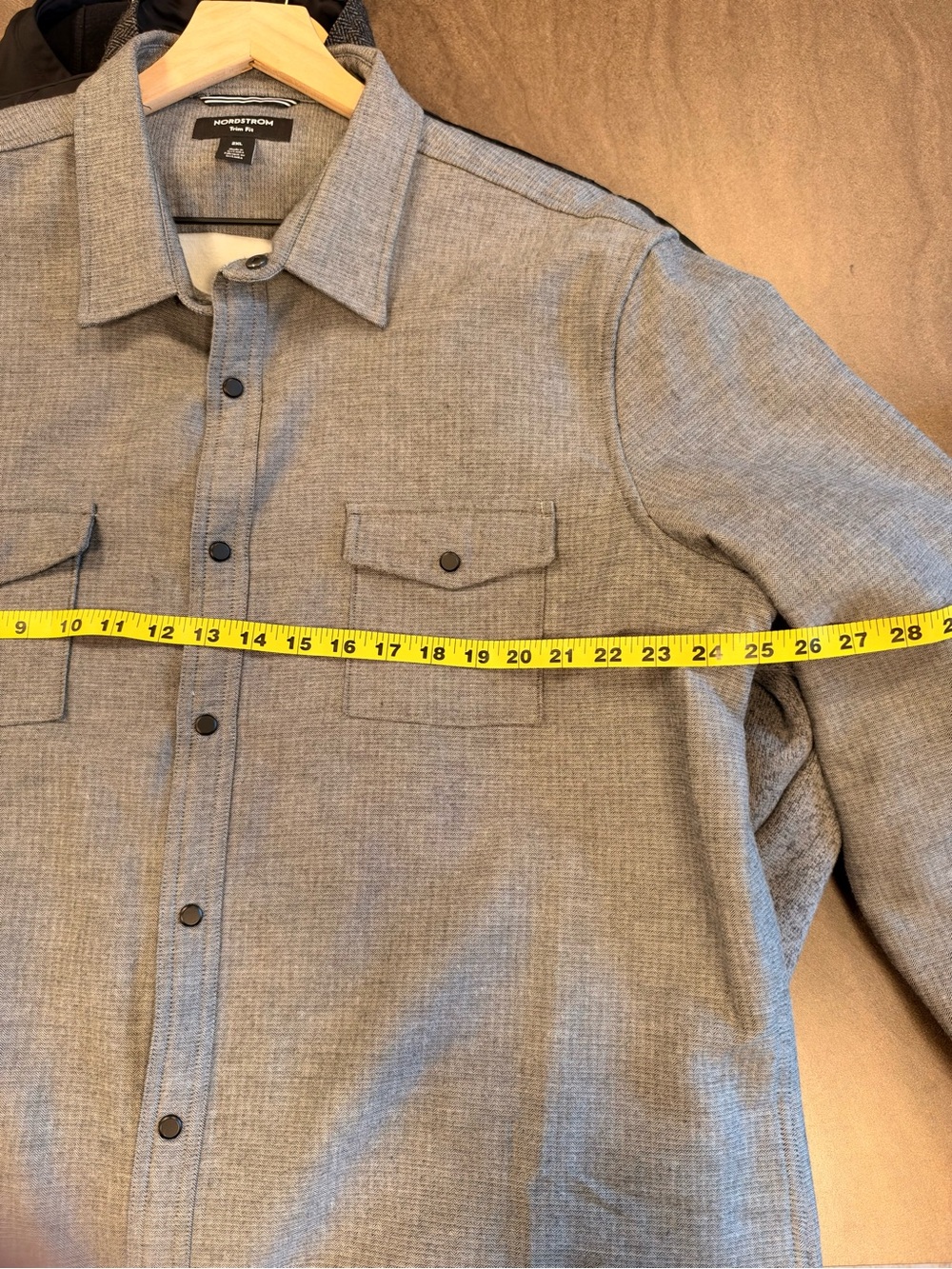 Nordstrom Men’s Gray Casual Snap front shirt jacket